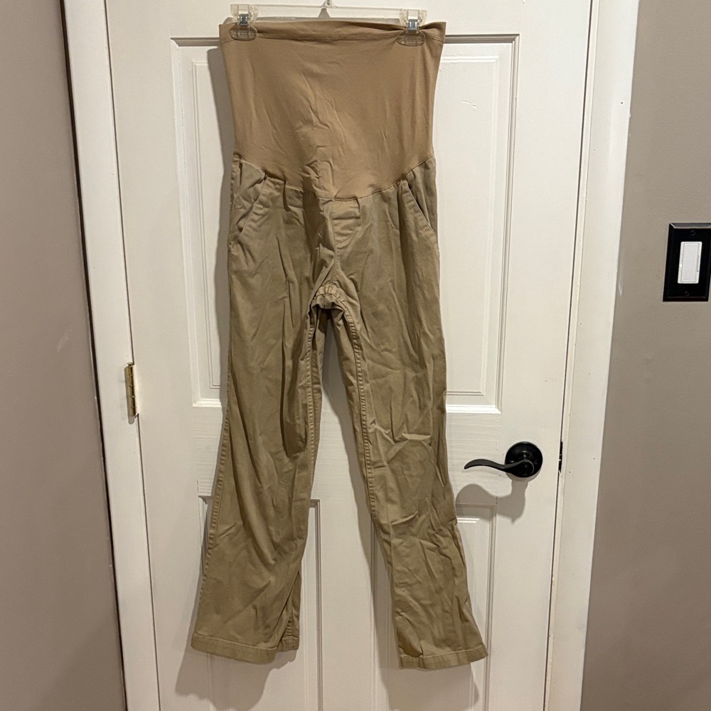 Liz Lange Khaki Maternity Dress Pants